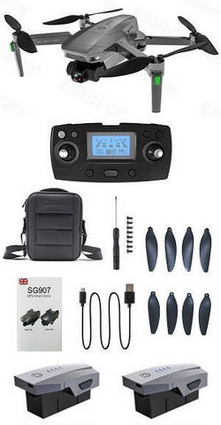 SG907 SE drone with portable bag and 3 battery, RTF