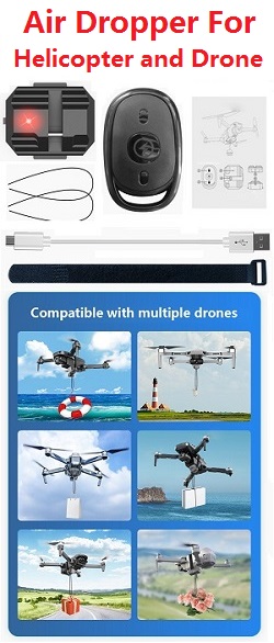 Wltoys V913-A Helicopter Drone Air Dropper Device Drone Dropping System Thrower