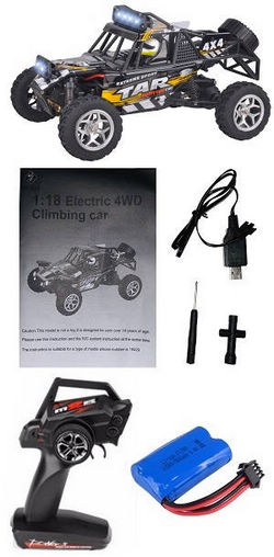 Shcong Wltoys 18428 RC Car with 1 battery RTR Black