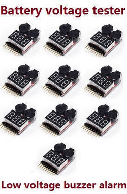 Shcong Wltoys XK A160 RC Airplanes Helicopter accessories list spare parts lipo battery voltage tester low voltage buzzer alarm (1-8s) 10pcs