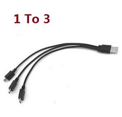 RC ERA C128 Sentry Wav Spare Parts Accessories 1 to 3 USB charger wire