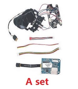 Shcong SG906 MAX Xinlin X193 CSJ X7 Pro 3 Max RC drone quadcopter accessories list spare parts gimbal board set + Blue WIFI board + connect plug wire set