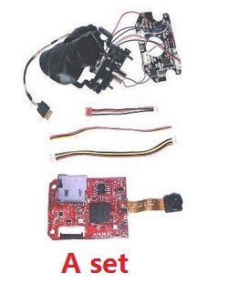 Shcong SG906 MAX Xinlin X193 CSJ X7 Pro 3 Max RC drone quadcopter accessories list spare parts gimbal board set + Red WIFI board + connect plug wire set