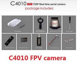 Shcong MJX X-series X600 quadcopter accessories list spare parts C4010 FPV camera set